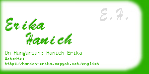 erika hanich business card